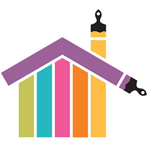 Professional painting service Singapore in progress with protective coverings